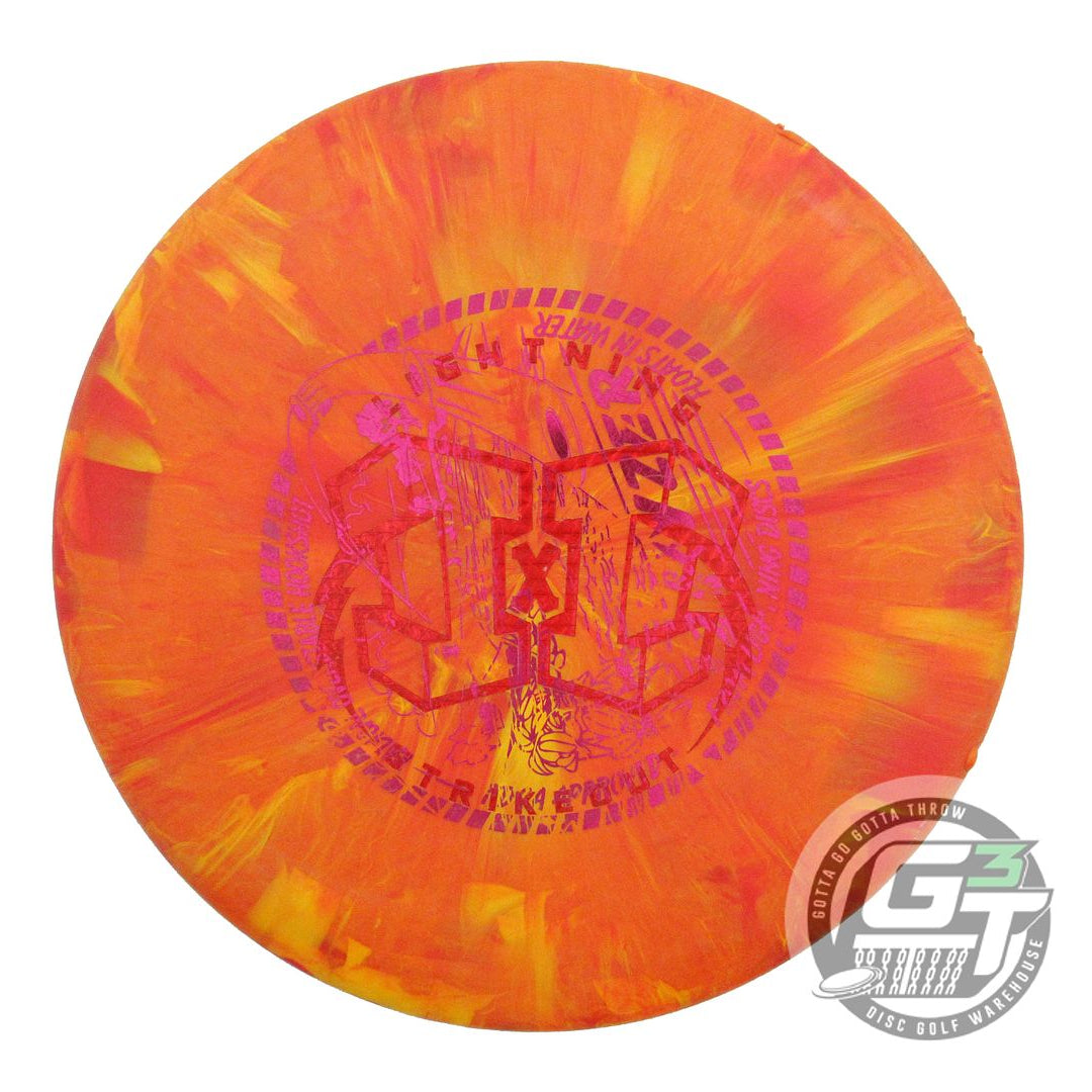 USED Lightning X-OUT Standard #3 Hyzer 174g Orange Midrange Golf Disc