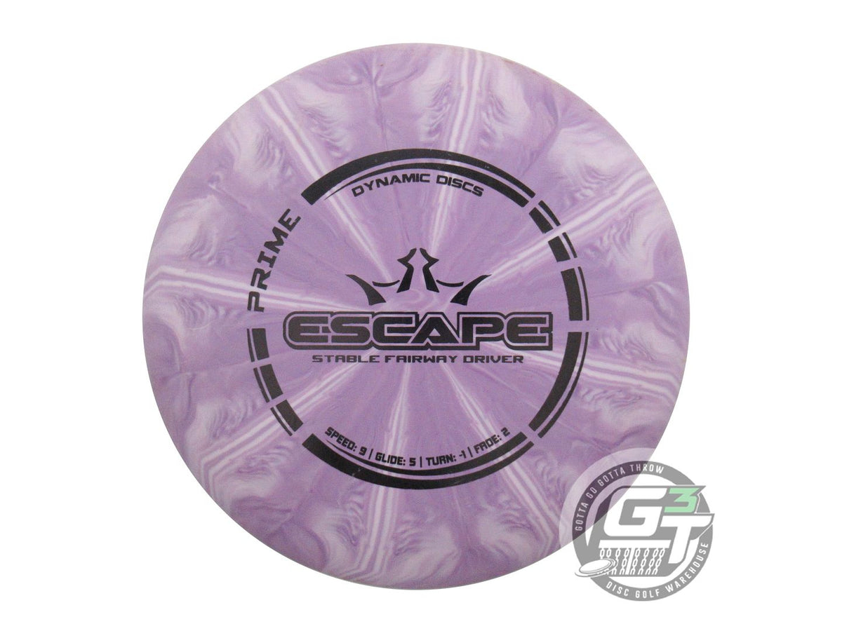 USED Dynamic Discs Prime Burst Escape 173g Purple Black Stamp Driver Golf Disc