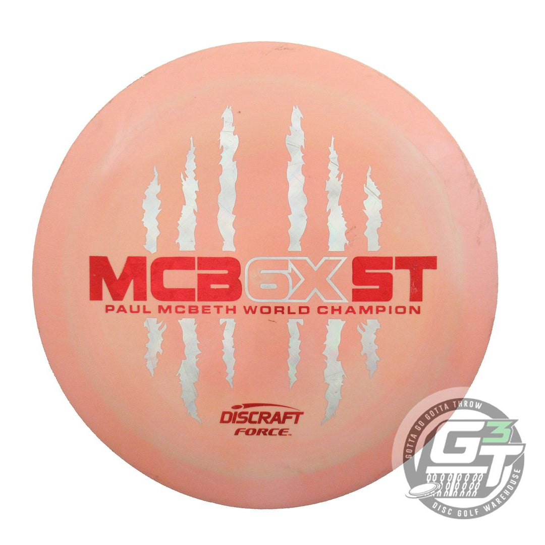 USED Discraft 6X McBEAST ESP Force 174g Peach Pixel Foil Distance Driver Disc