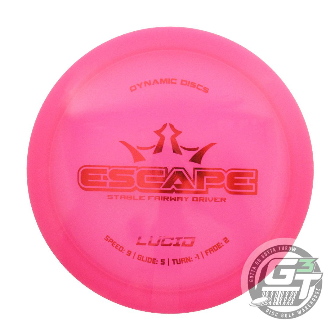 USED Dynamic Discs Lucid Escape 171g Pink Red Foil Fairway Driver Golf Disc