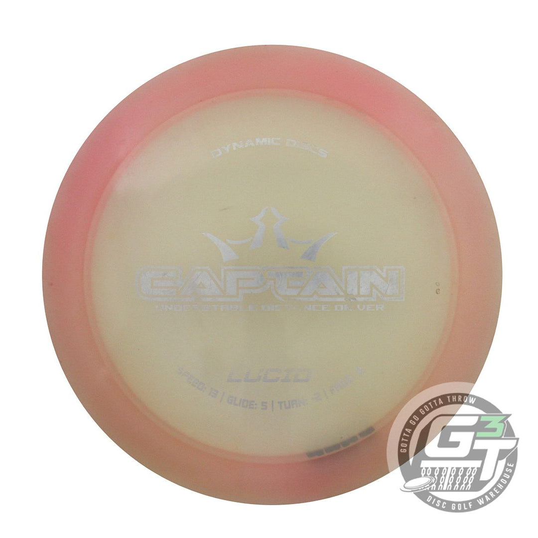 USED Dynamic Discs Lucid Captain 175g Lt. Pink Silver Stamp Distance Driver Disc