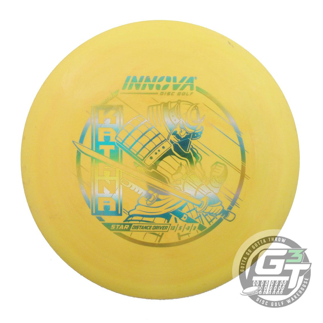 USED Innova Star Katana 174g Yellow Sunrise Foil Distance Driver Golf Disc