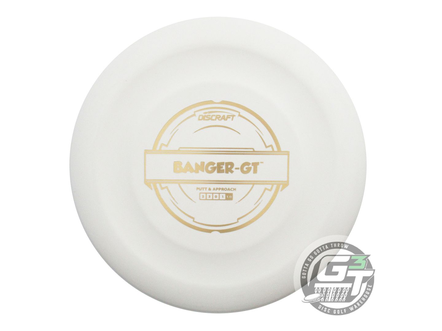 USED Discraft Putter Line Banger GT 174g White Gold Foil Putter Golf Disc