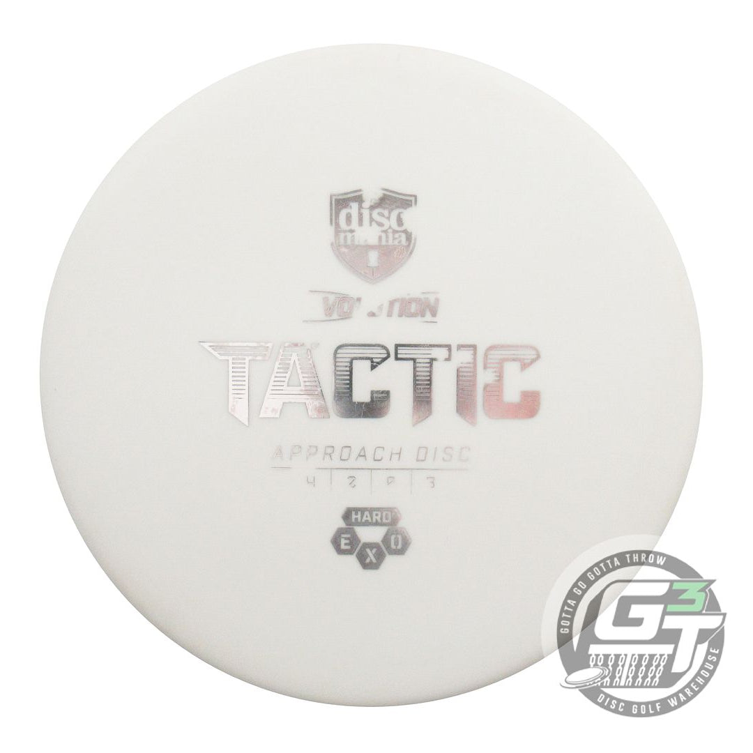 USED DiscMania EXO Hard Tactic 176g White Silver Foil Putter Golf Disc