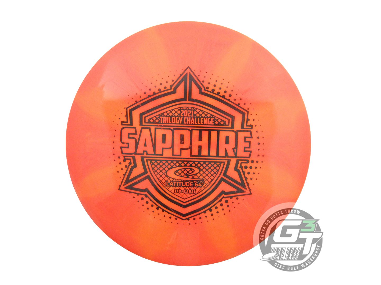 USED Latitude 64 Gold Burst Sapphire 170g Orange Distance Driver Golf Disc