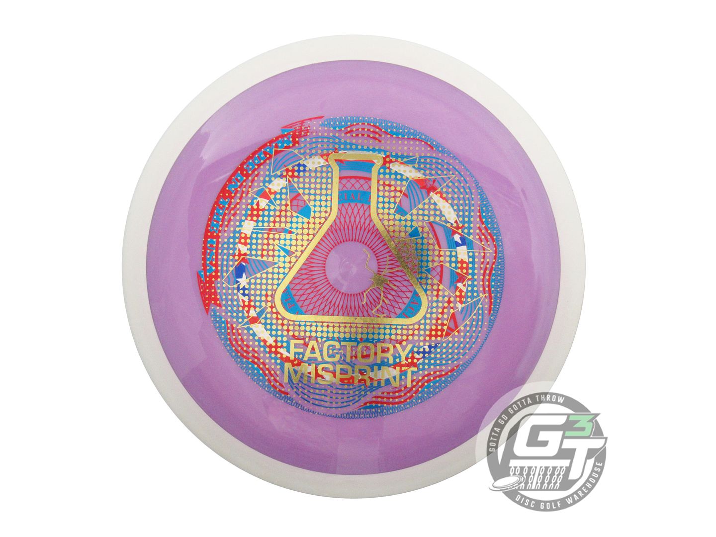 NOS Axiom Discs X-OUT Neutron Tenacity 174g Lilac White Rim Distance Driver Disc