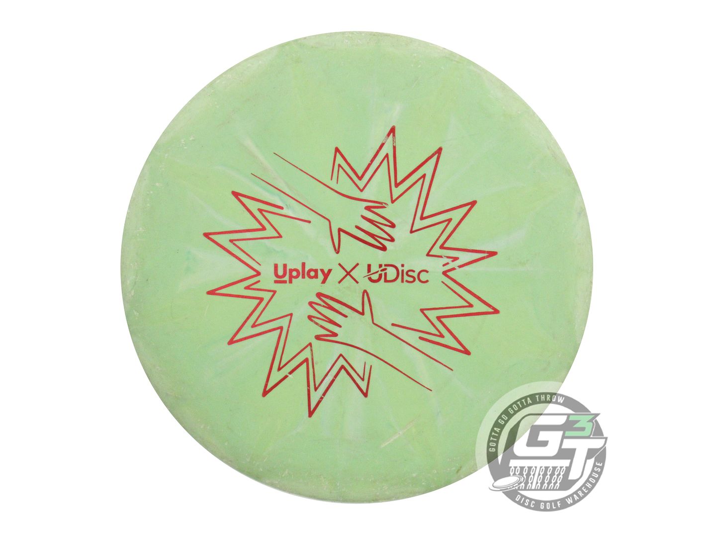 USED Dynamic Discs Prime Burst Deputy 176g Lime Red Foil Putter Golf Disc