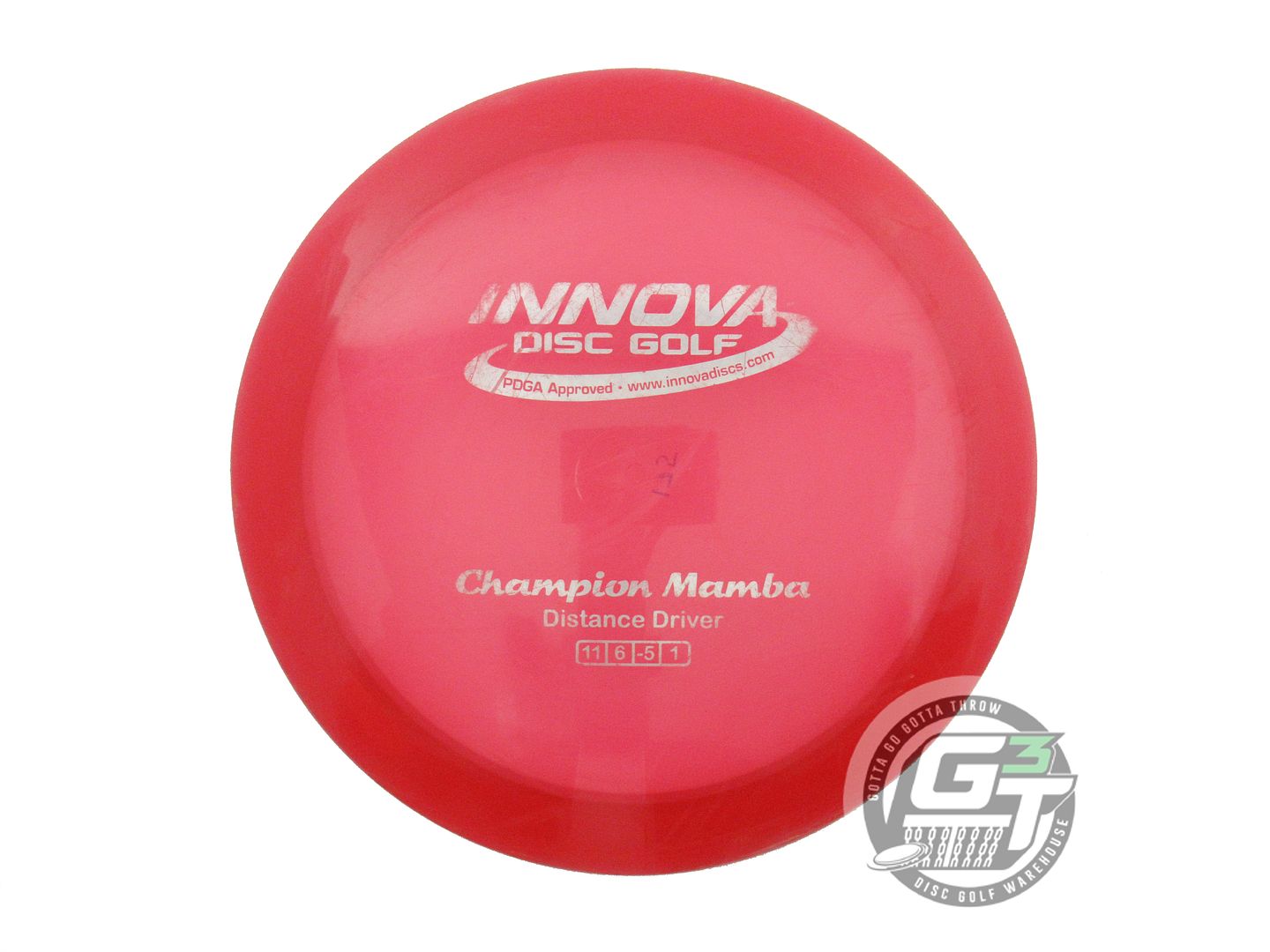 USED Innova Champion Mamba 175g Red Silver Foil Distance Driver Golf Disc