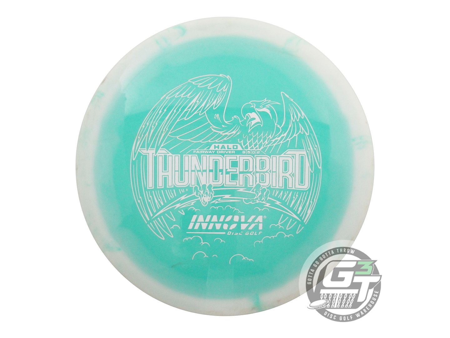 USED Innova Halo Star Thunderbird 163g White-Seafoam Distance Driver Golf Disc