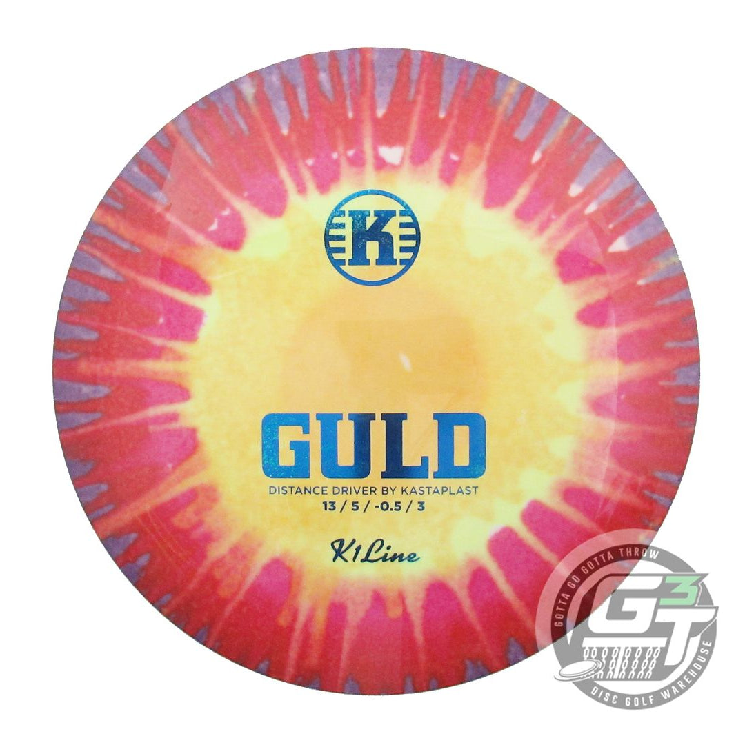 Kastaplast Tie-Dye K1 Guld Distance Driver Golf Disc (Individually Listed)