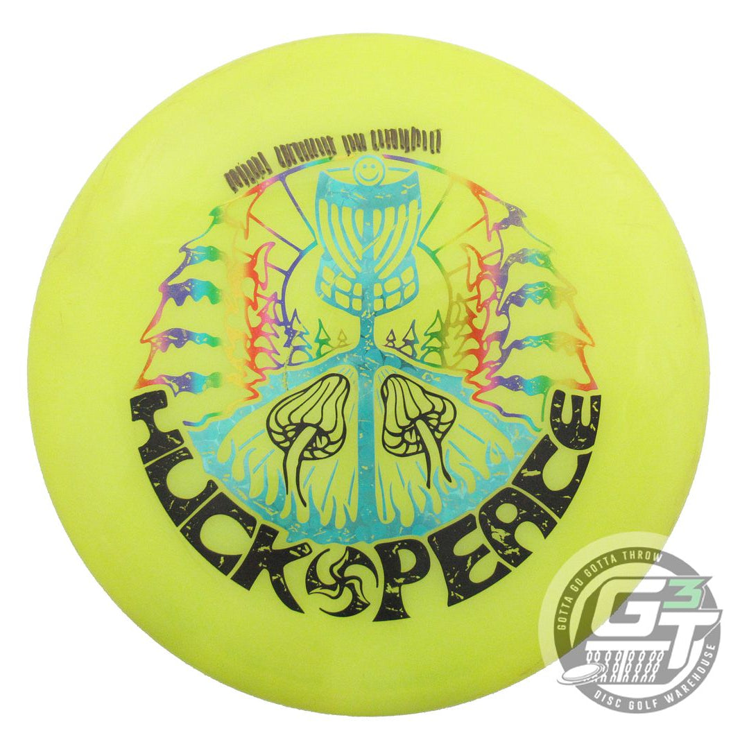 USED DiscMania HUK LAB PEACE Neo Soft Spore 159g Yellow Putter Golf Disc