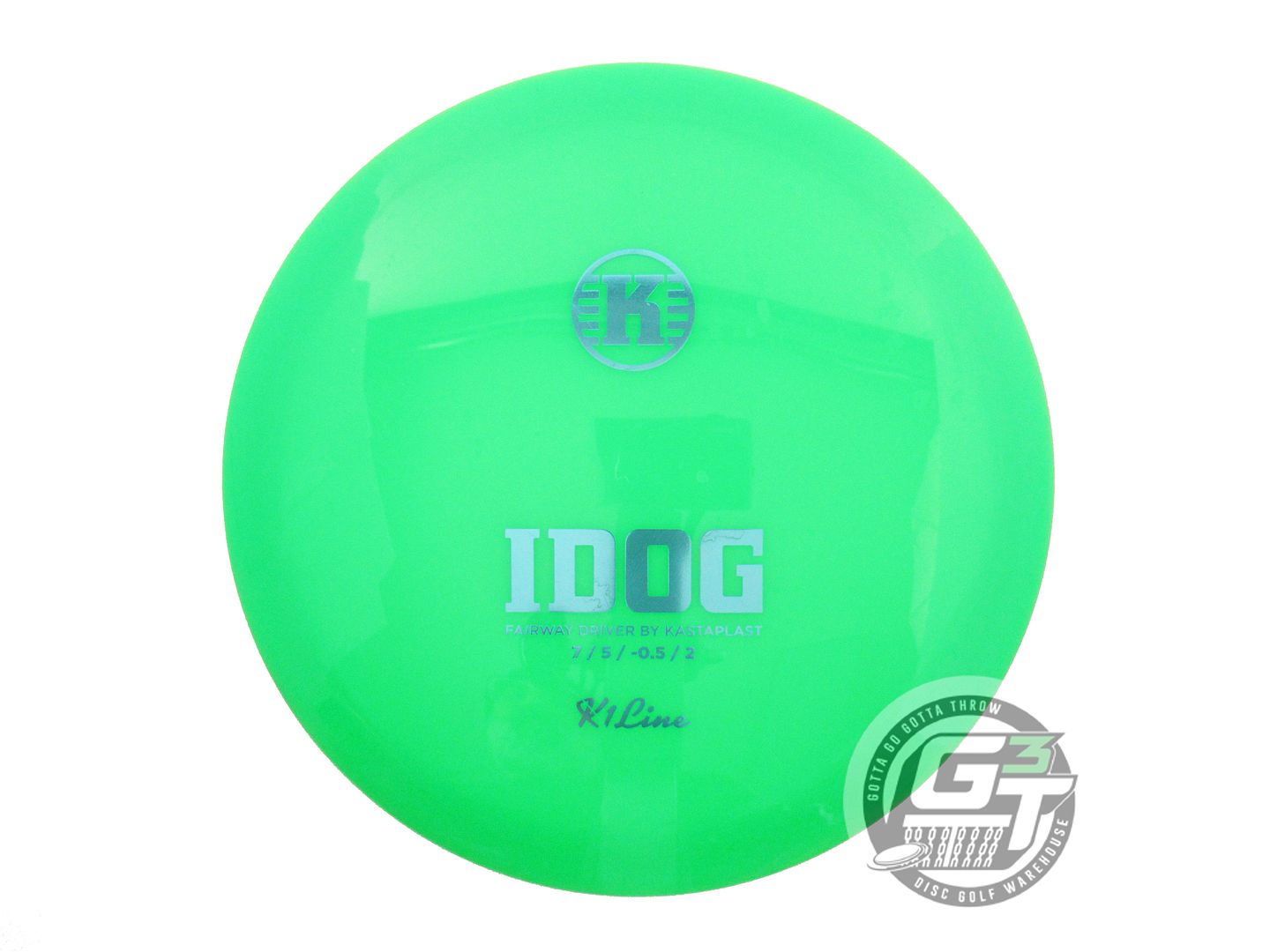 USED Kastaplast K1 Idog 171g Green Aqua Foil Fairway Driver Golf Disc