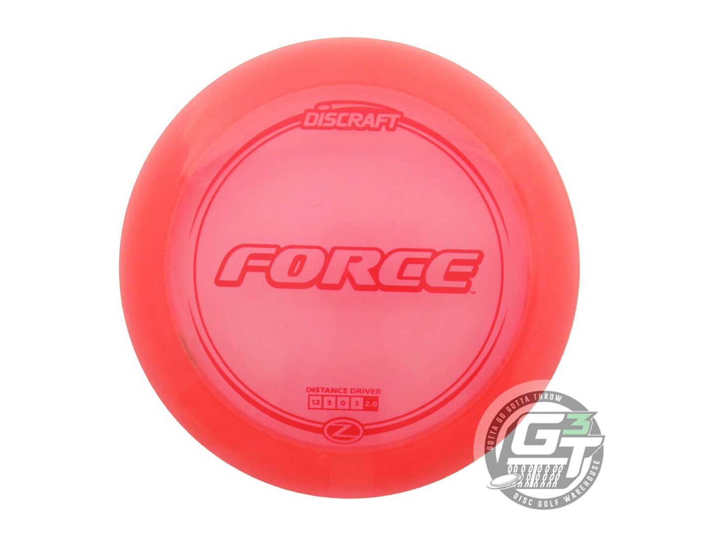 USED Discraft Z Force 175g Pink Red Foil Distance Driver Golf Disc