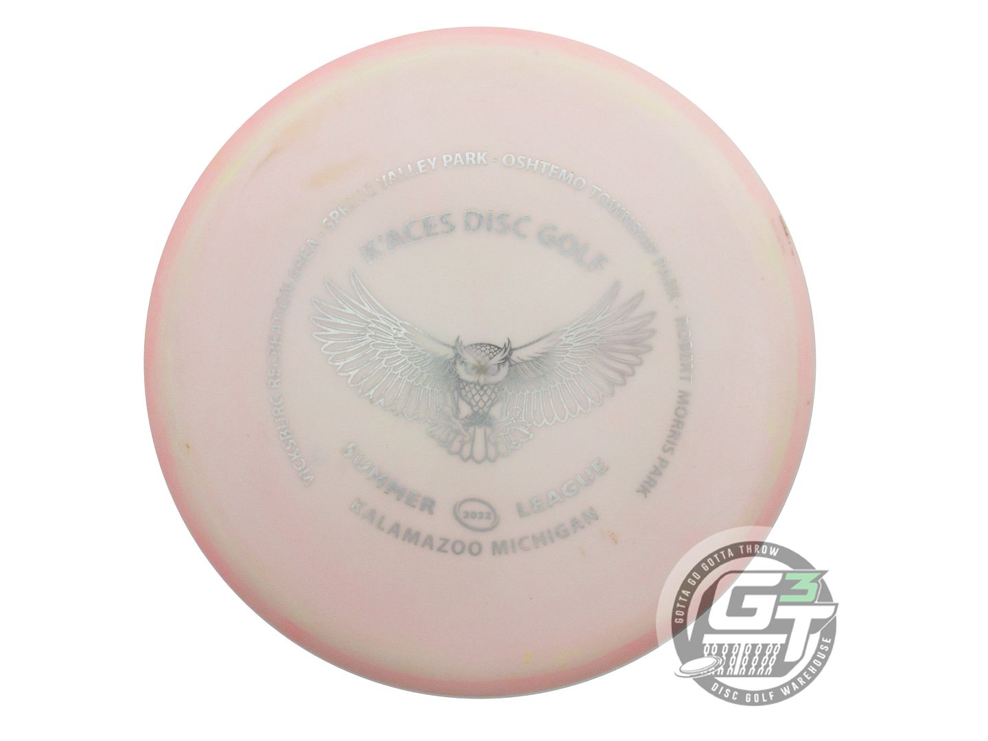 USED Innova Star Wombat3 180g Lt. Pink Silver Stamp Midrange Golf Disc