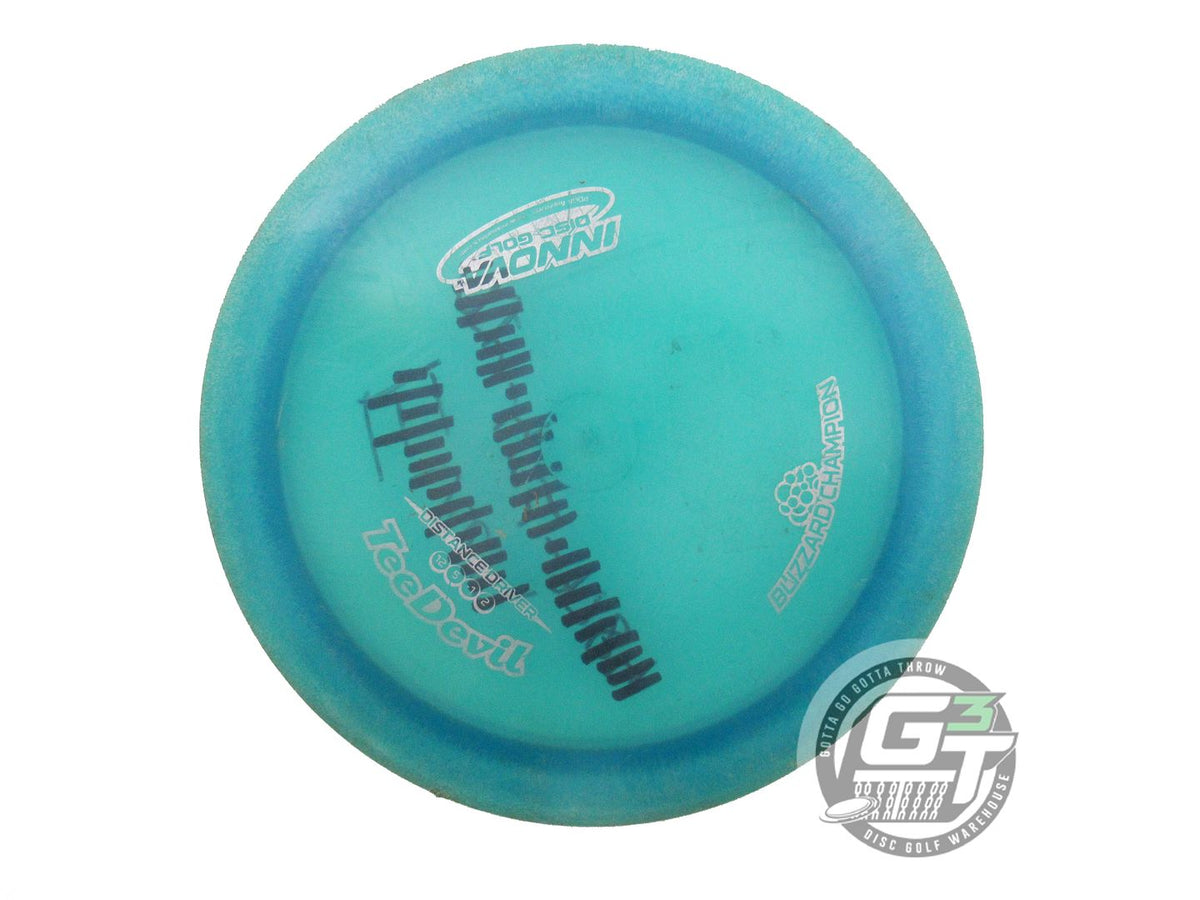 USED Innova Blizzard Teedevil 159g Teal Silver Stamp Distance Driver Golf Disc