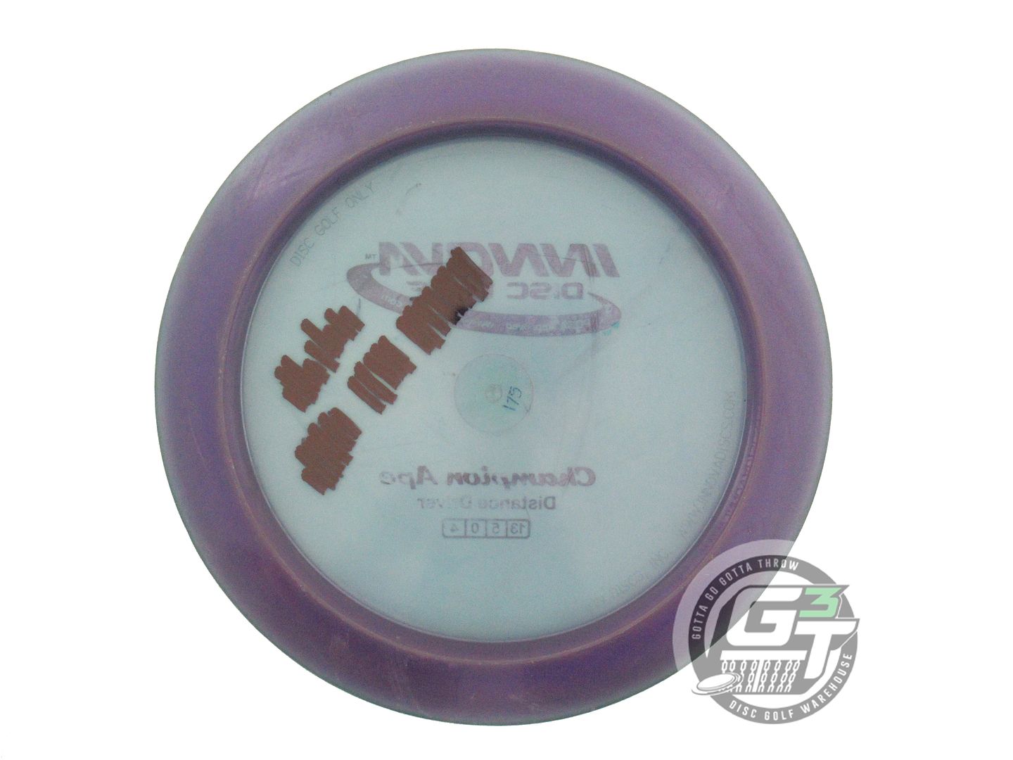 USED Innova Champion Ape 175g Purple Black Stamp Distance Driver Golf Disc