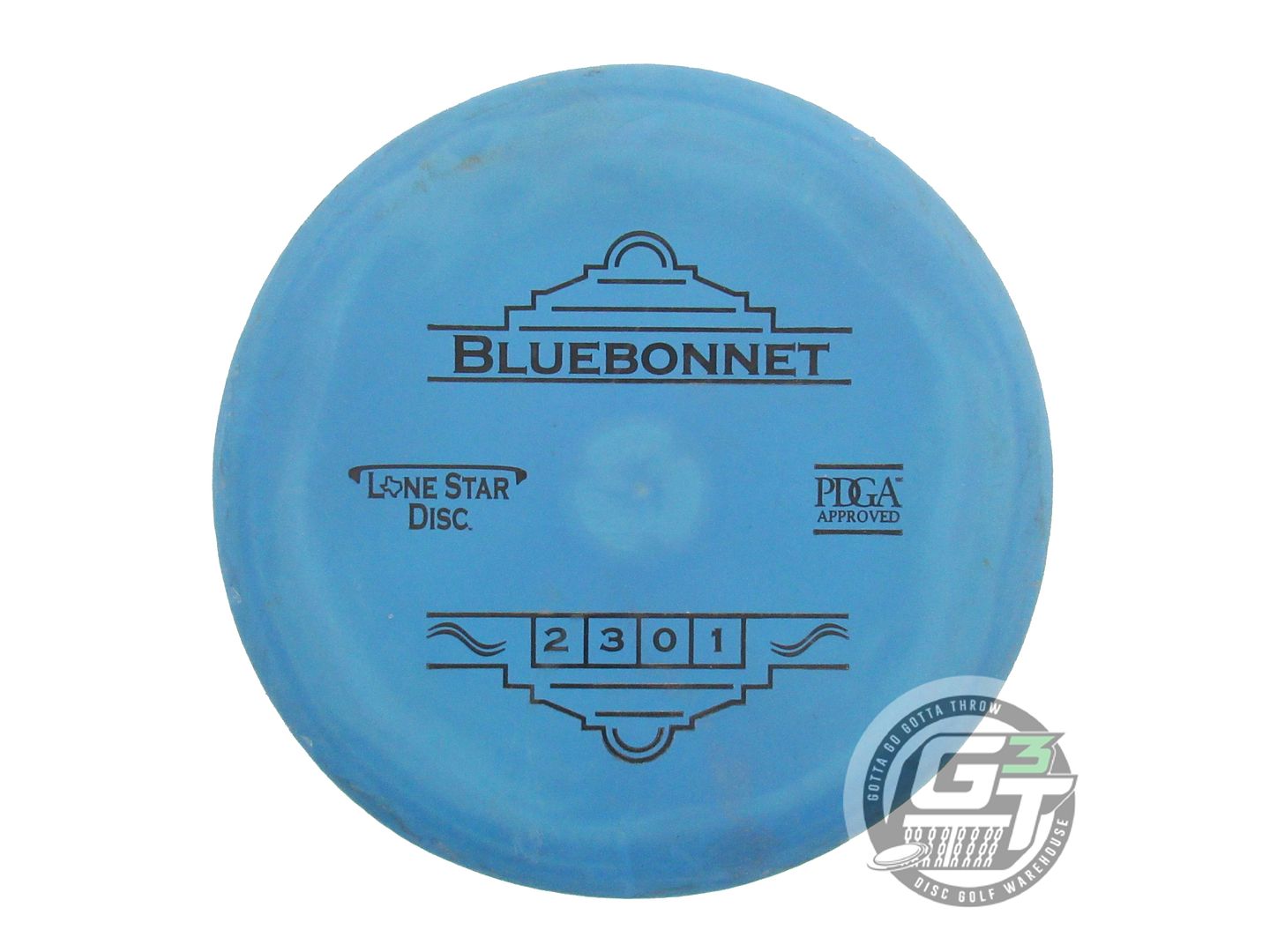 USED Lone Star Victor 1 Bluebonnet 170g Blue Black Stamp Putter Golf Disc