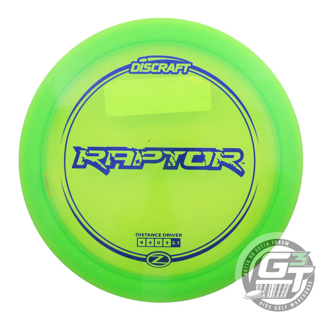 Discraft Elite Z Raptor Distance Driver Golf Disc (Individually Listed)