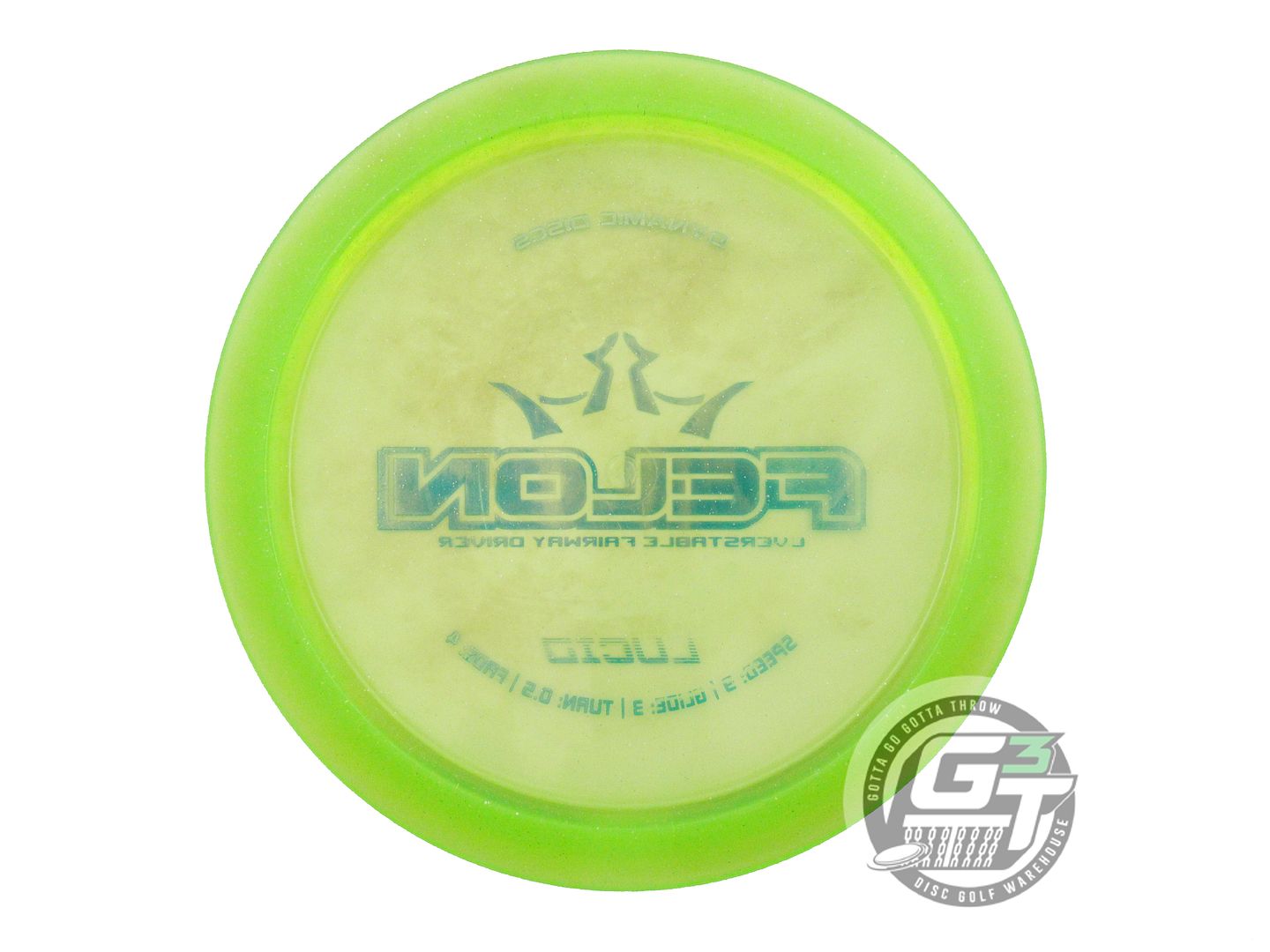 USED Dynamic Discs Lucid Felon 176g Lime Blue Foil Fairway Driver Golf Disc