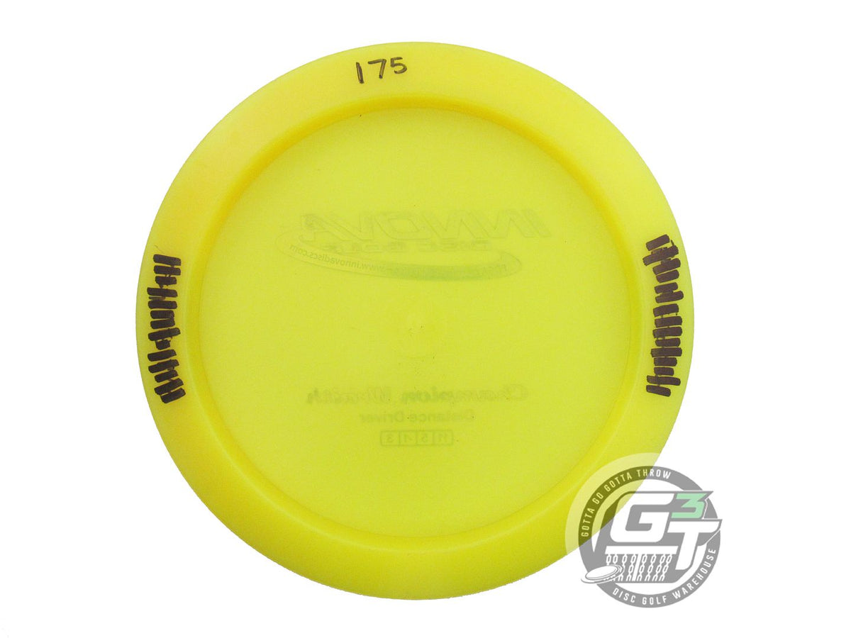 USED Innova Champion Wraith 175g Yellow Silver Foil Distance Driver Golf Disc