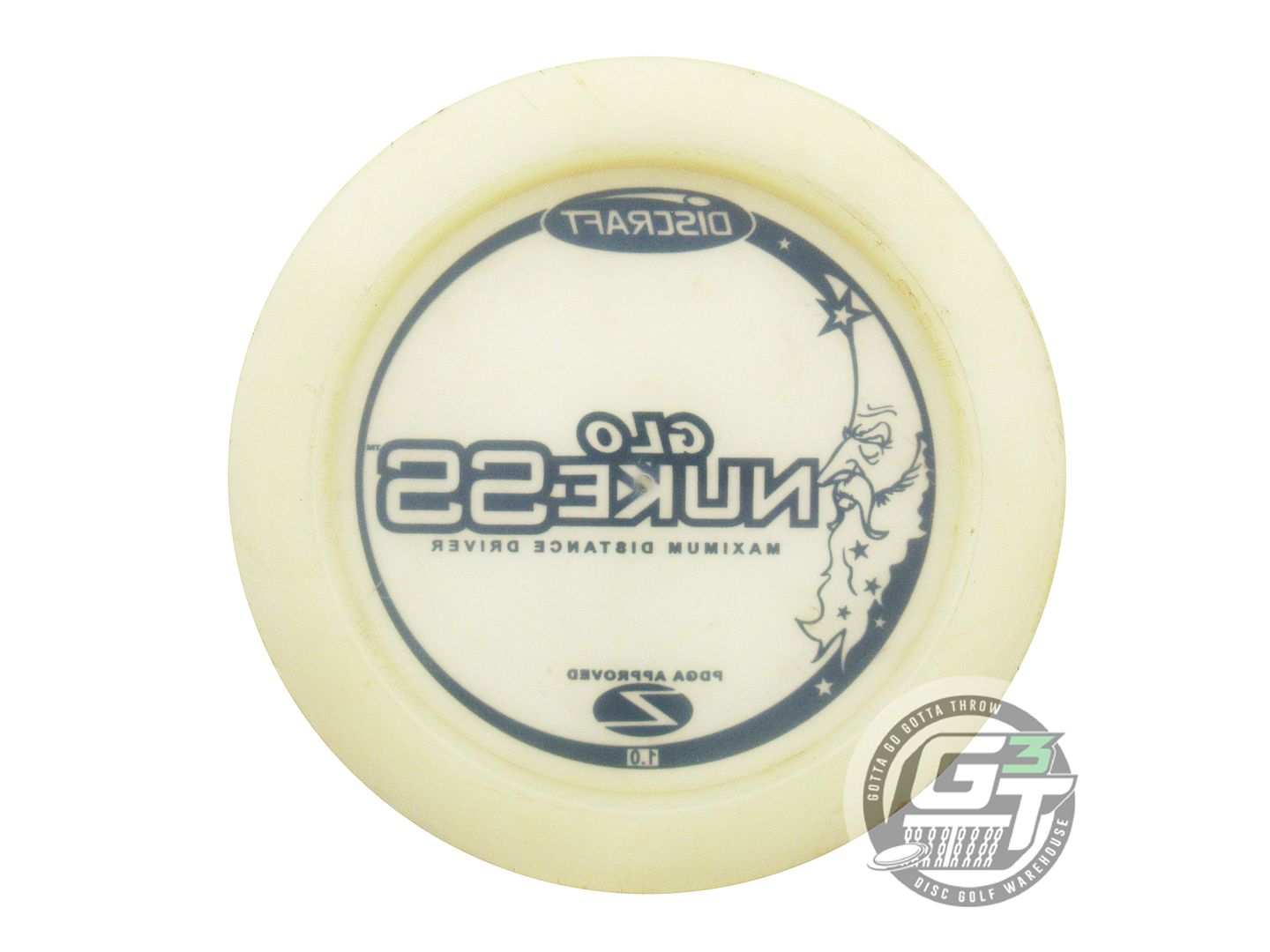 USED Discraft Glo Z Nuke SS 175g Black Stamp Distance Driver Golf Disc