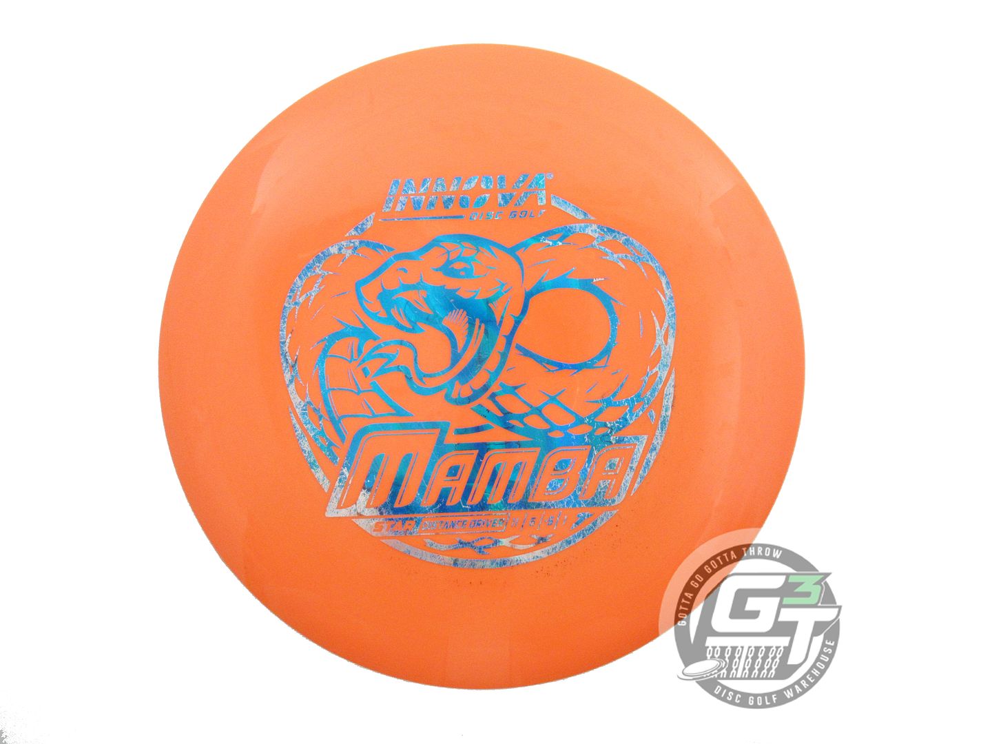USED Innova Star Mamba 169g Orange Blue Foil Distance Driver Golf Disc