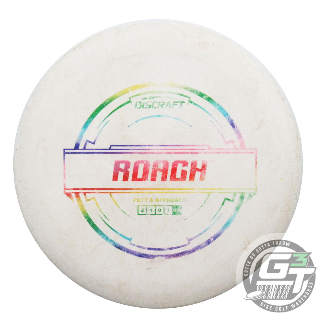 USED Discraft Putter Line Roach 172g White Rainbow Foil Putter Golf Disc