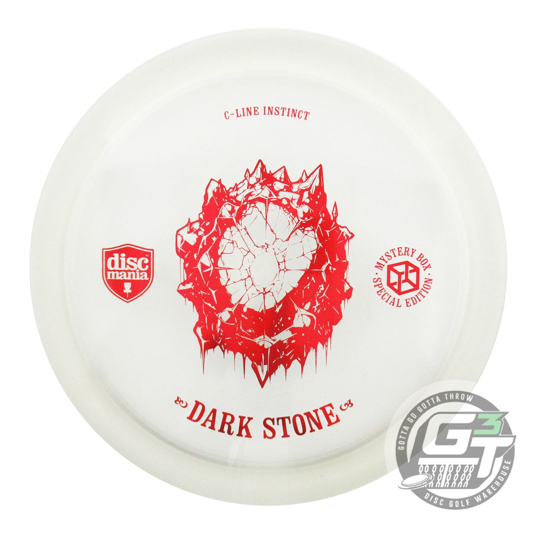NOS DiscMania DARK STONE C-Line Instinct 173g Clear Red Foil Driver Golf Disc