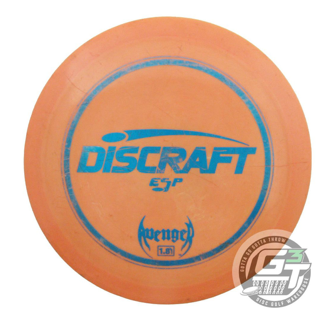 USED Discraft ESP Avenger 174g Orange Blue Foil OOP Distance Driver Golf Disc
