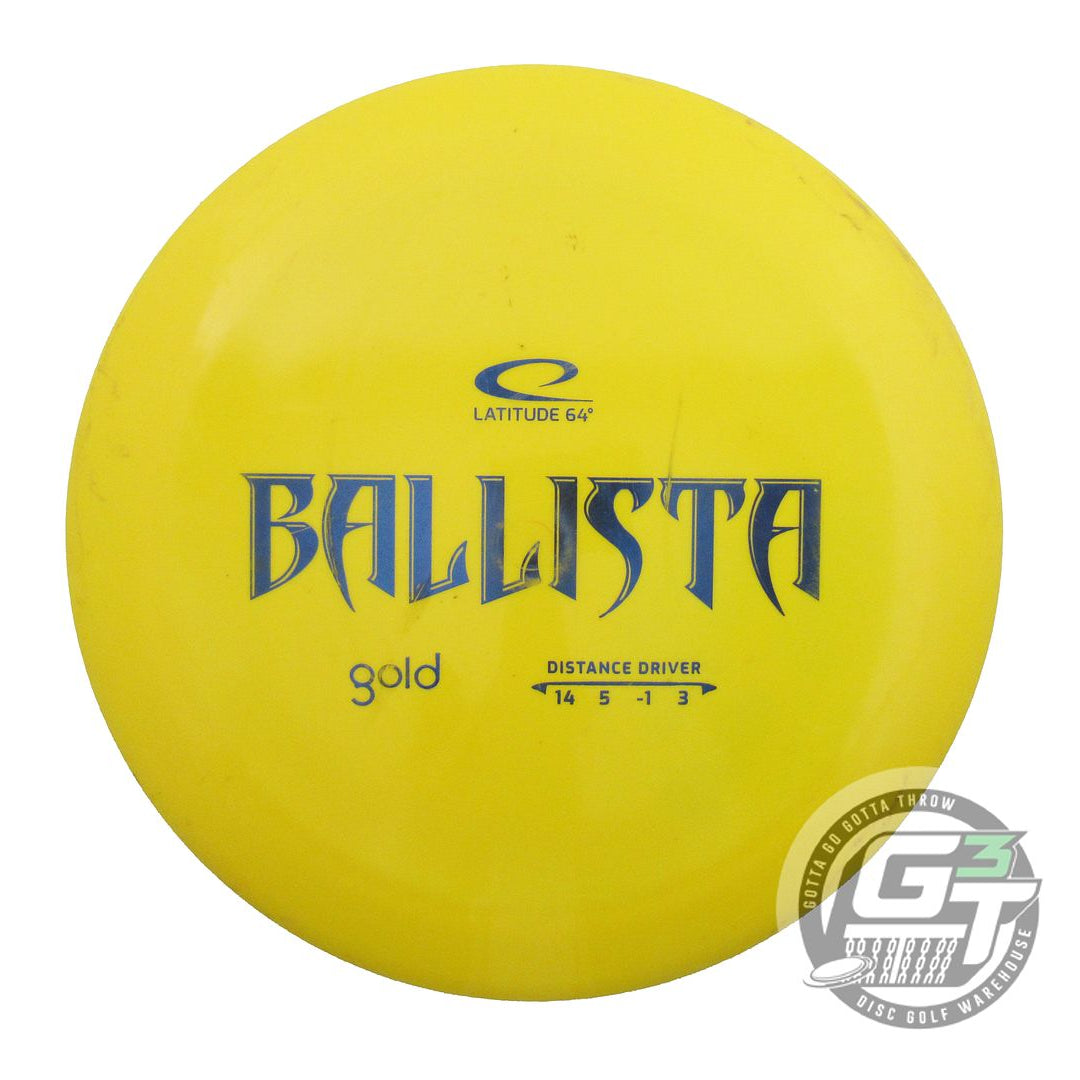 USED Latitude 64 Gold Ballista 175g Yellow Blue Foil Distance Driver Golf Disc