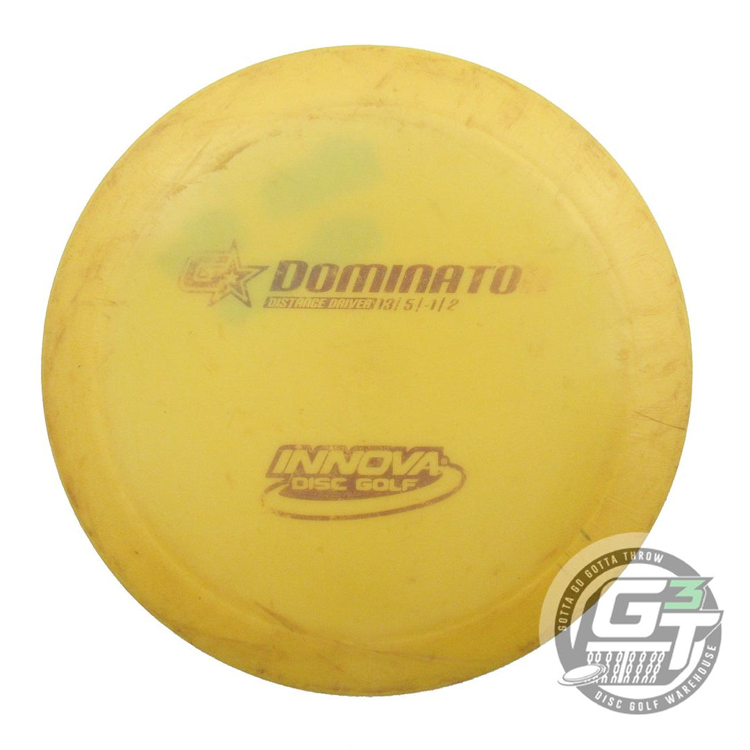 USED Innova GStar Dominator 170g Marigold Black Stamp Distance Driver Golf Disc