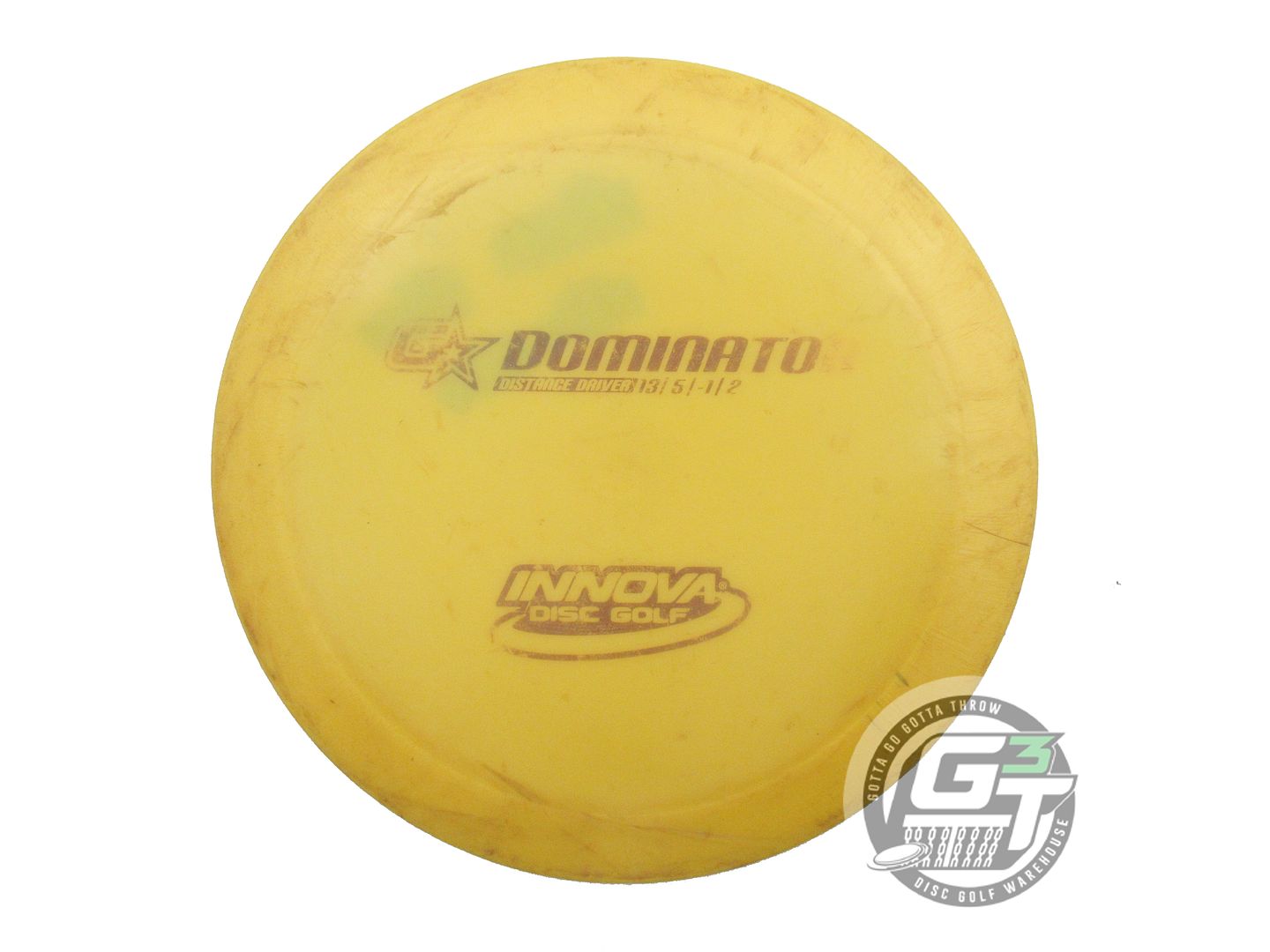 USED Innova GStar Dominator 170g Marigold Black Stamp Distance Driver Golf Disc