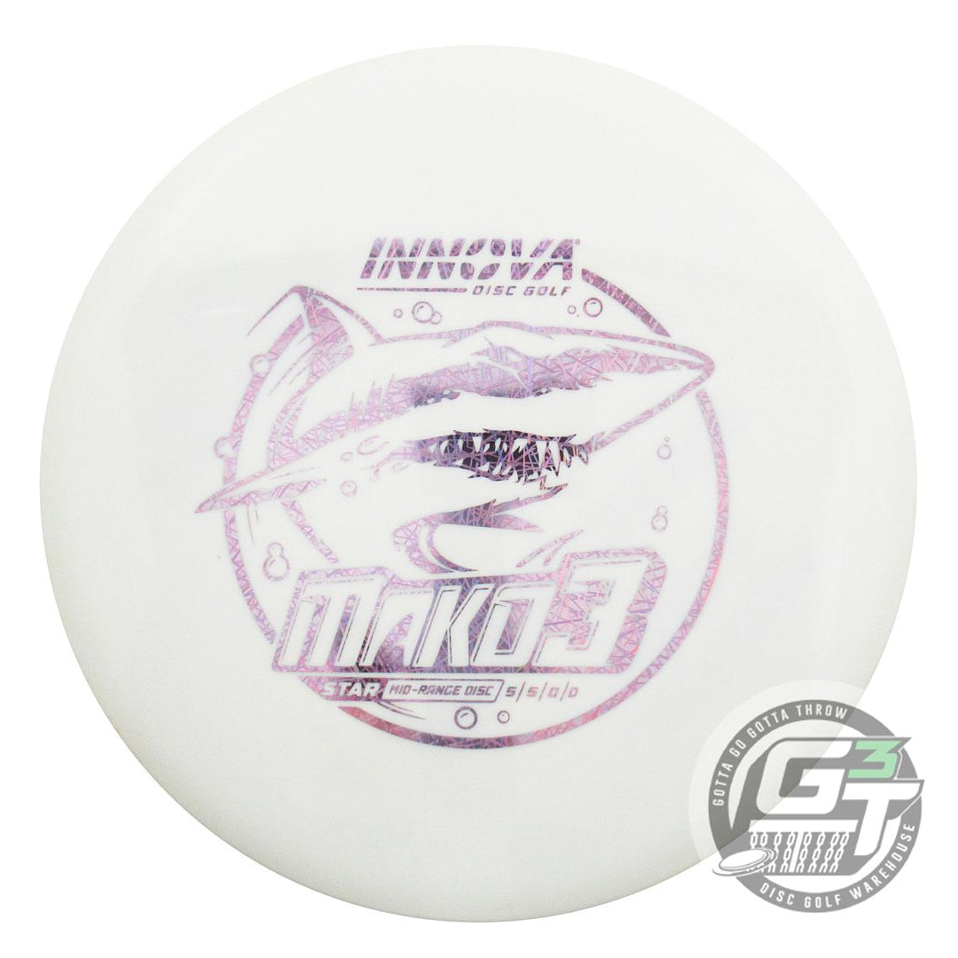 USED Innova Star Mako3 176g White Lilac Foil Midrange Golf Disc