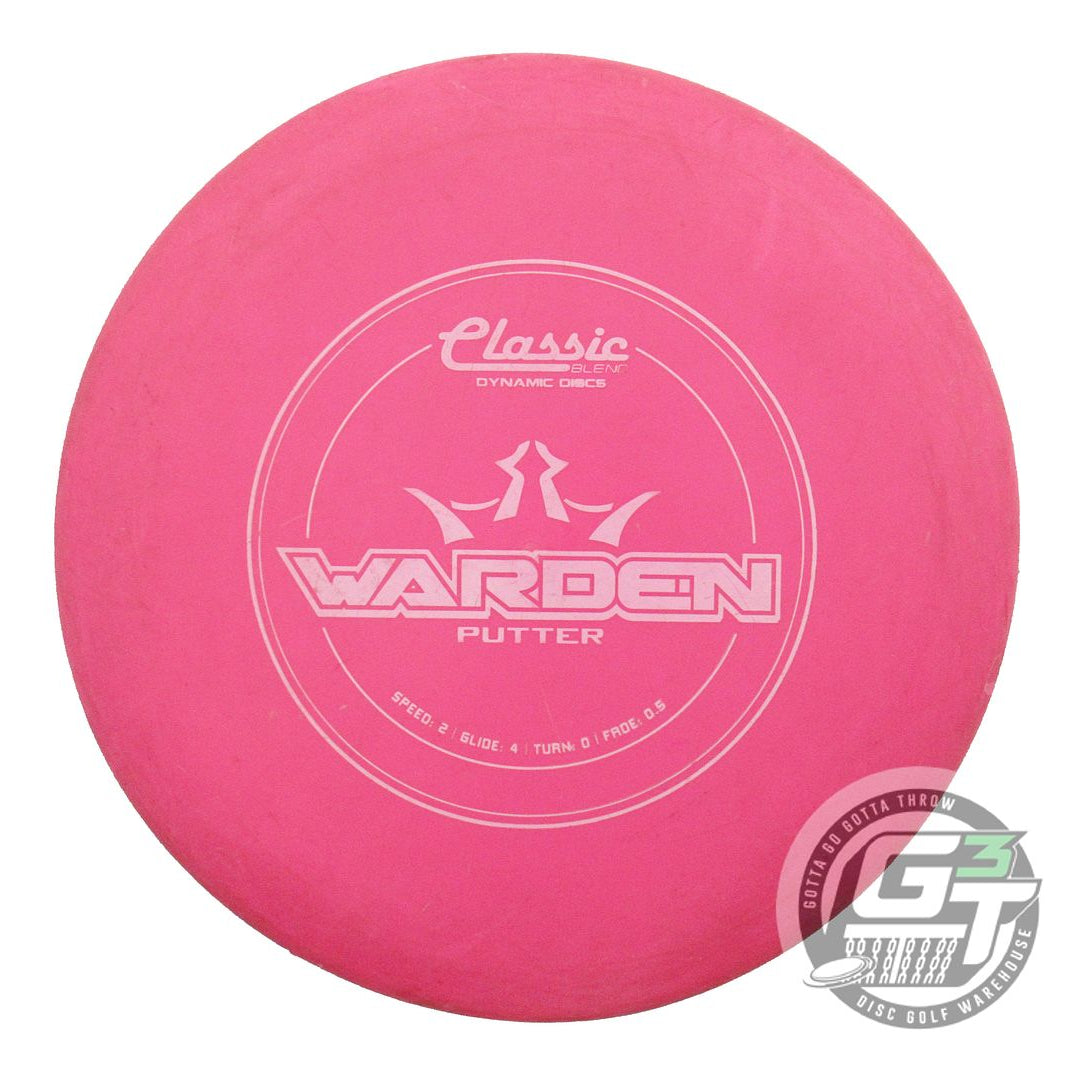 USED Dynamic Discs Classic Blend Warden 170g Pink White Stamp A Putter Golf Disc