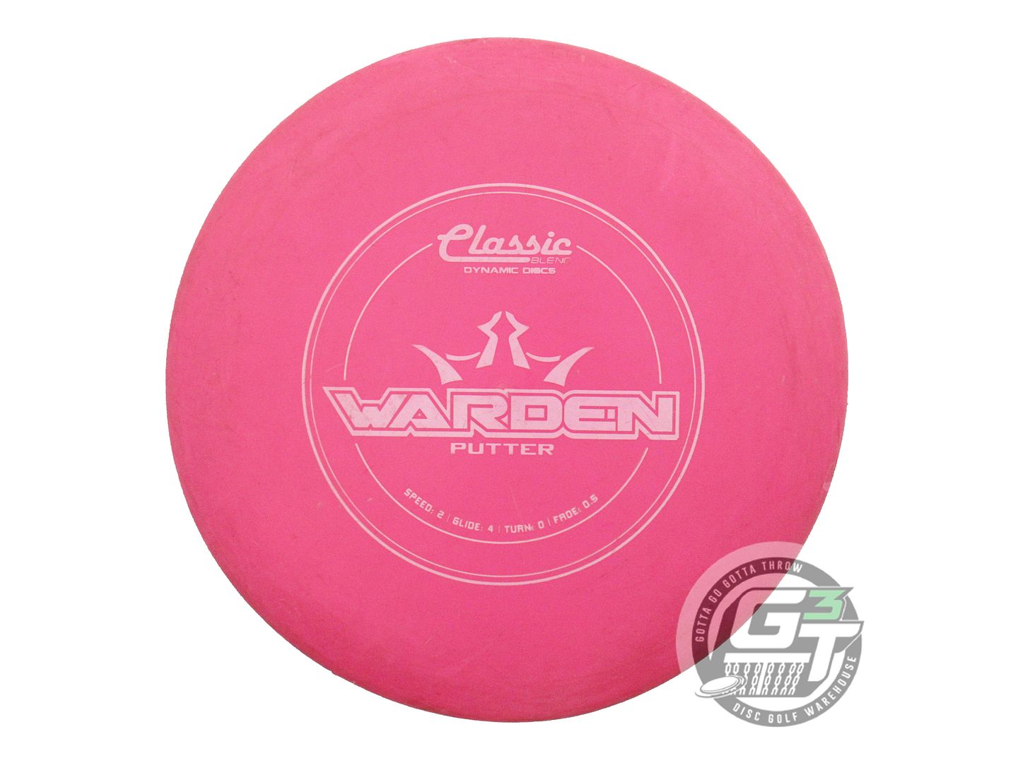 USED Dynamic Discs Classic Blend Warden 170g Pink White Stamp A Putter Golf Disc