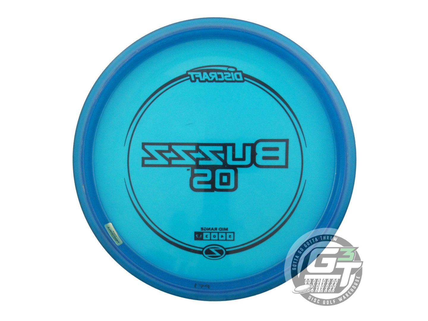 USED Discraft Z Buzzz OS 179g Blue Black Stamp Midrange Golf Disc