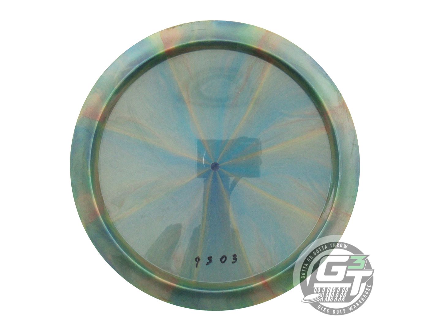 USED Thought Space Nebula Ethereal Coalesce 174g Green-Gold Driver Golf Disc