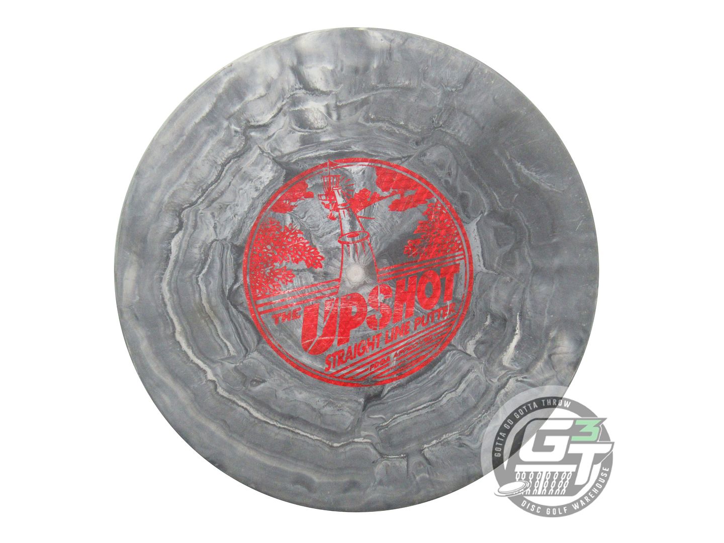 USED Lightning Standard The Upshot 148g Gray Red Prism Foil Putter Golf Disc