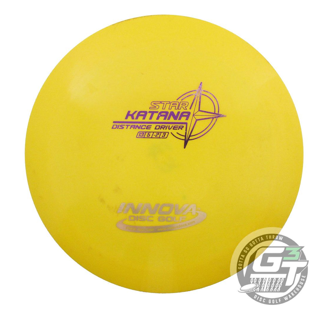 USED Innova Star Katana 175g Marigold Purple & Gold Foil Distance Driver Disc