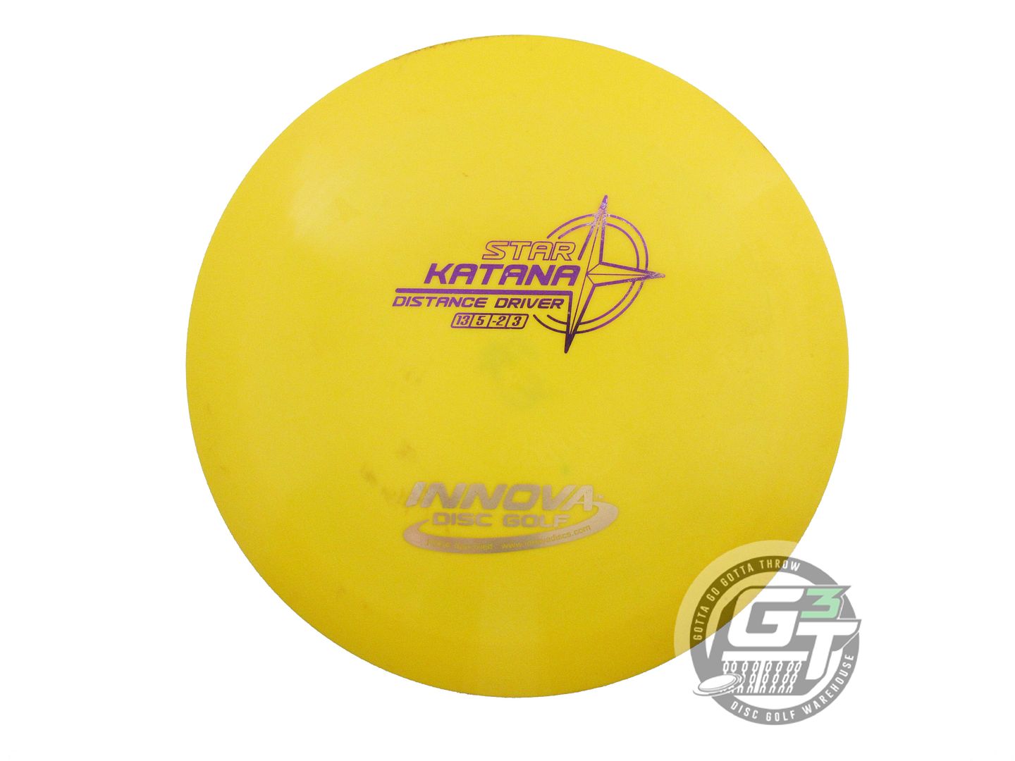 USED Innova Star Katana 175g Marigold Purple & Gold Foil Distance Driver Disc