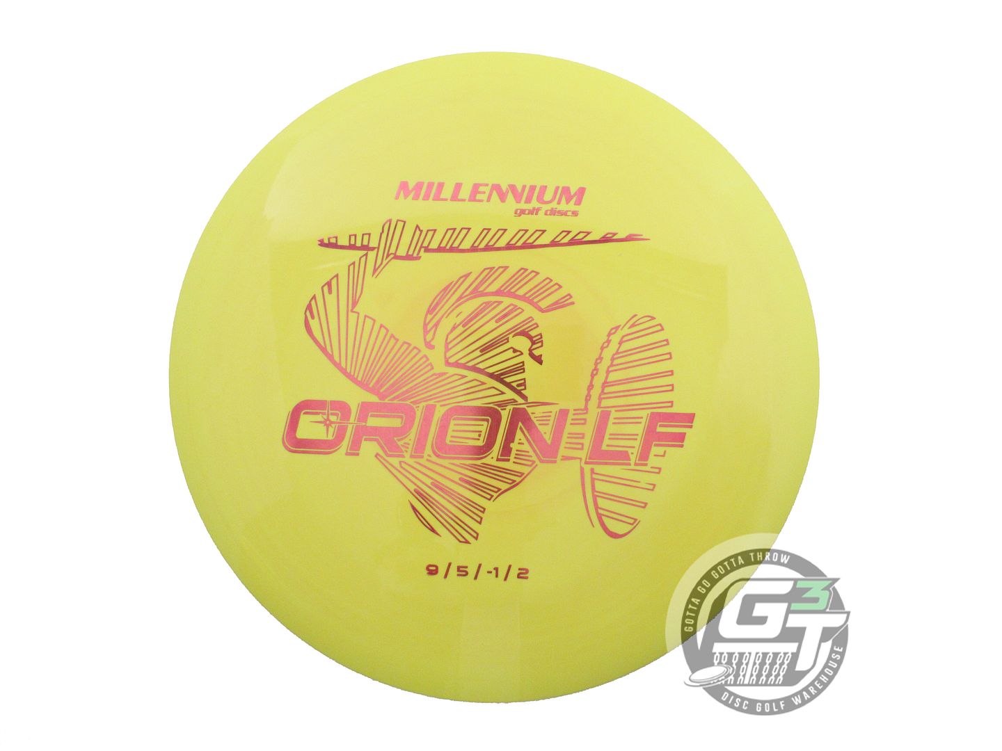 NOS Millennium Standard Orion LF 168g Yellow Pink Tron Foil Distance Driver Disc
