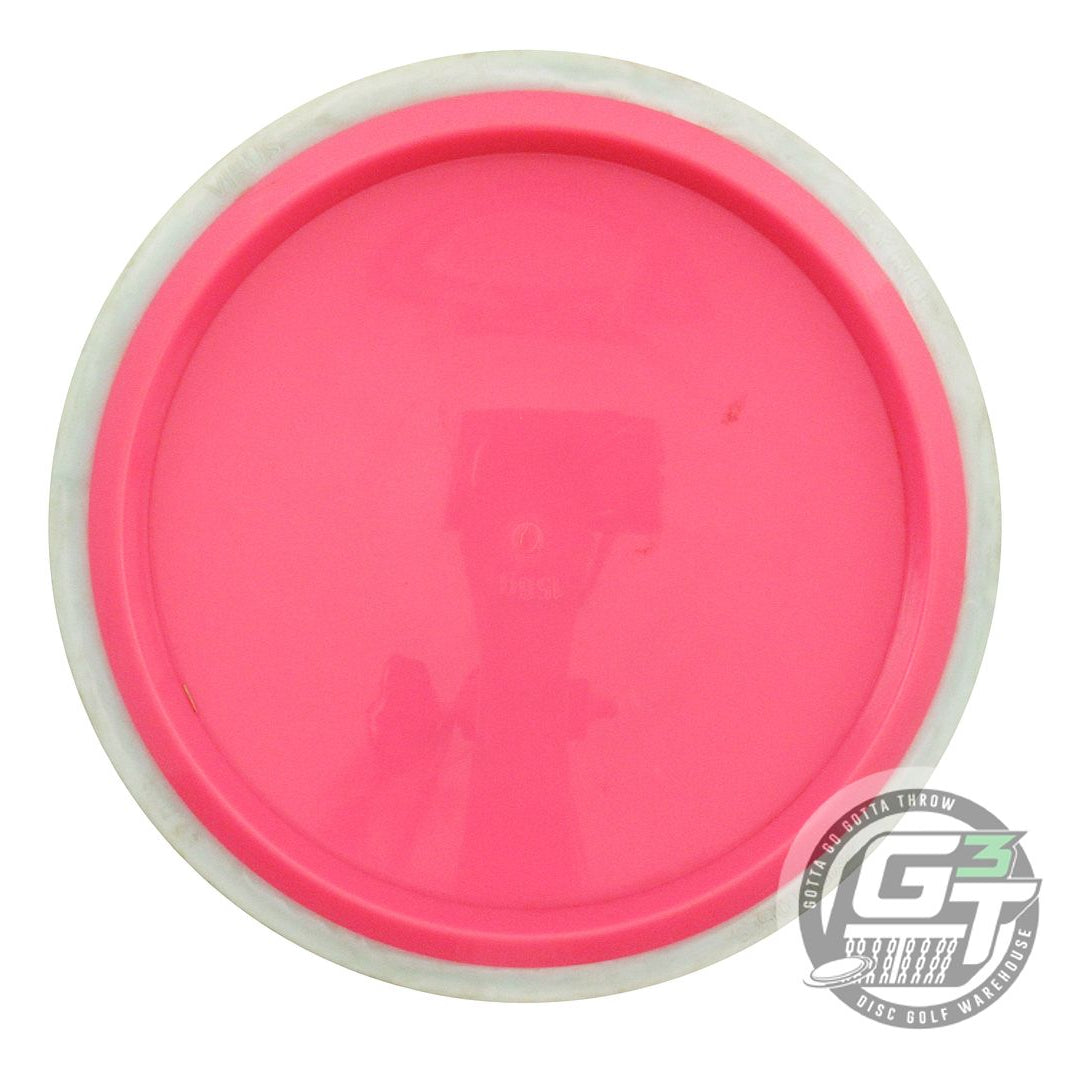 USED Axiom Discs Neutron Virus 158g Pink White Rim Distance Driver Golf Disc
