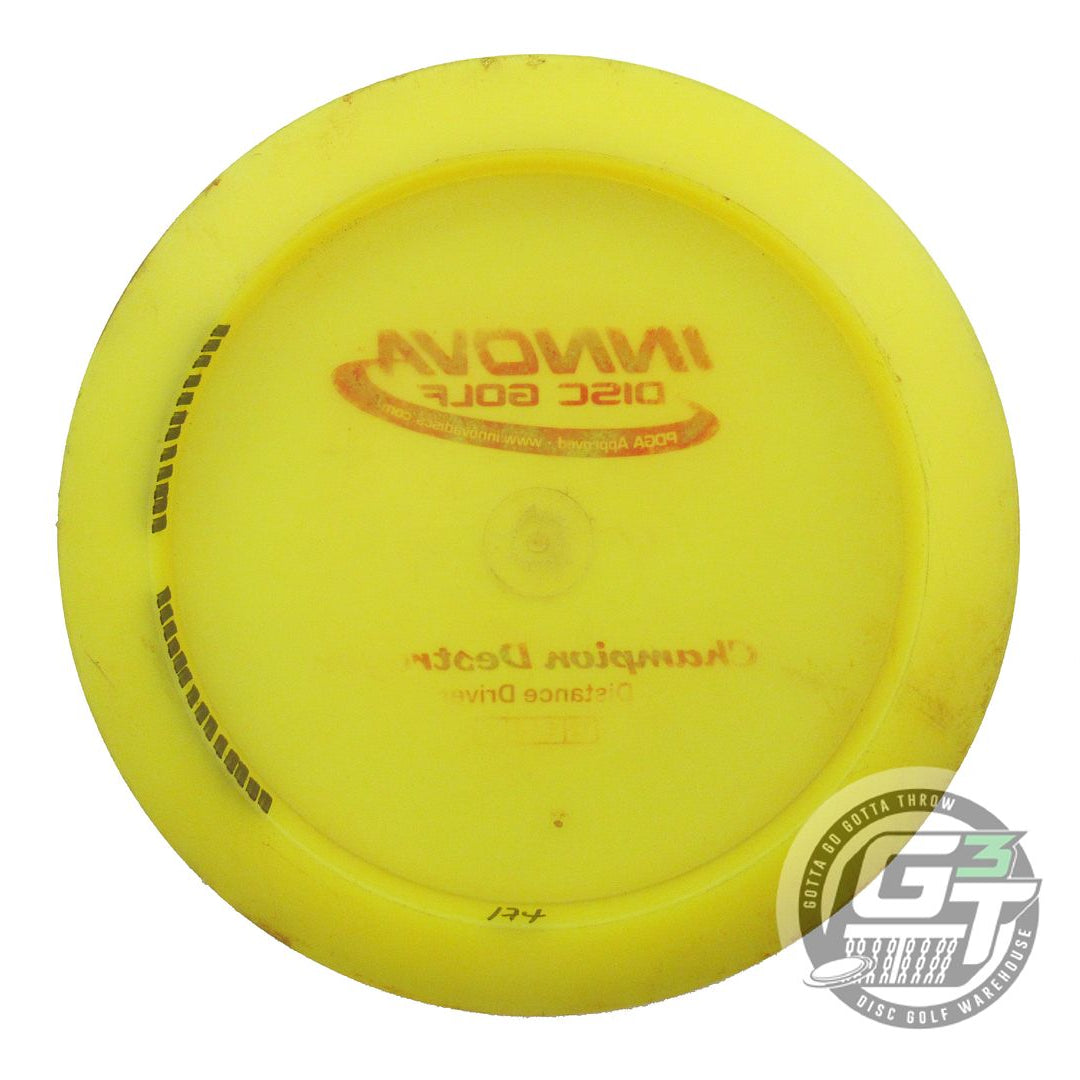 USED Innova Champion Destroyer 174g Yellow Red Foil Distance Driver Golf Disc