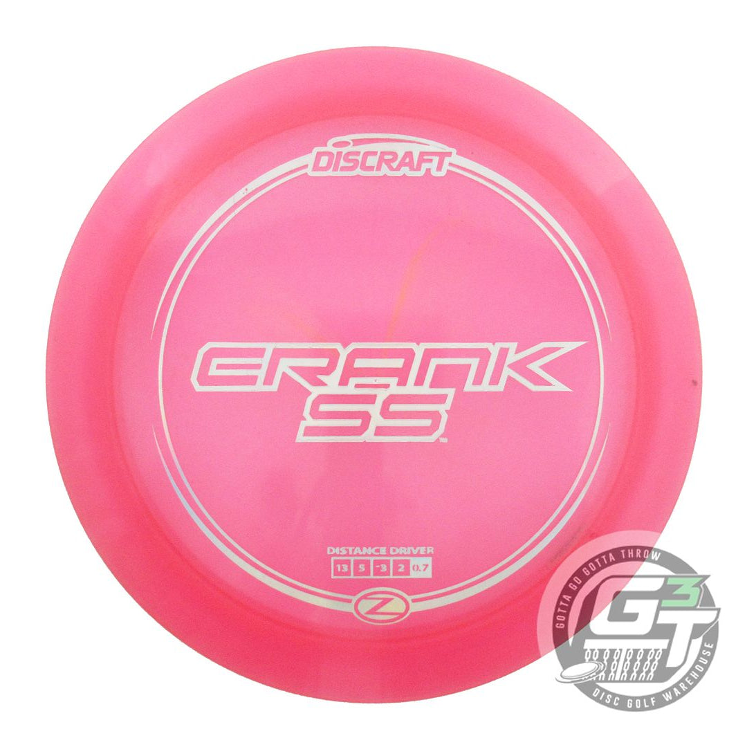 USED Discraft Z Crank SS 179g Pink Silver Holo Foil Distance Driver Golf Disc