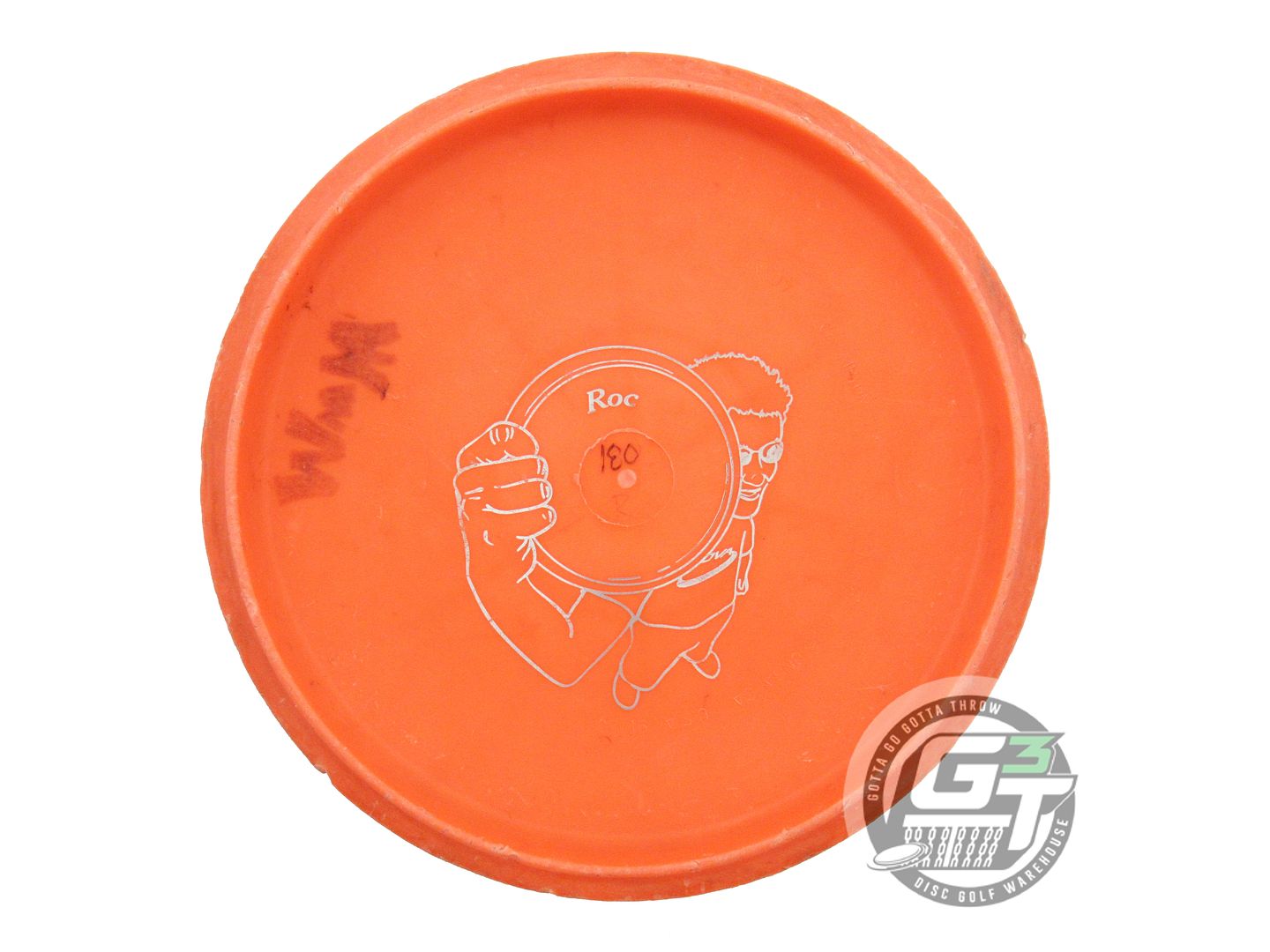 USED Innova Backstamp DX Roc 180g Orange Silver Foil Midrange Golf Disc