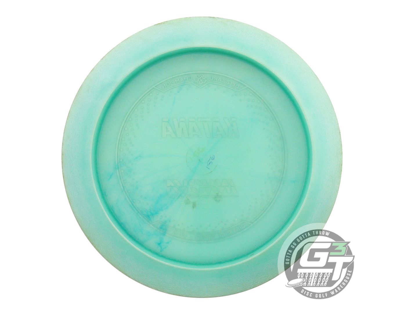 USED Innova Blizzard Katana 156g Seafoam Checker Foil Distance Driver Golf Disc