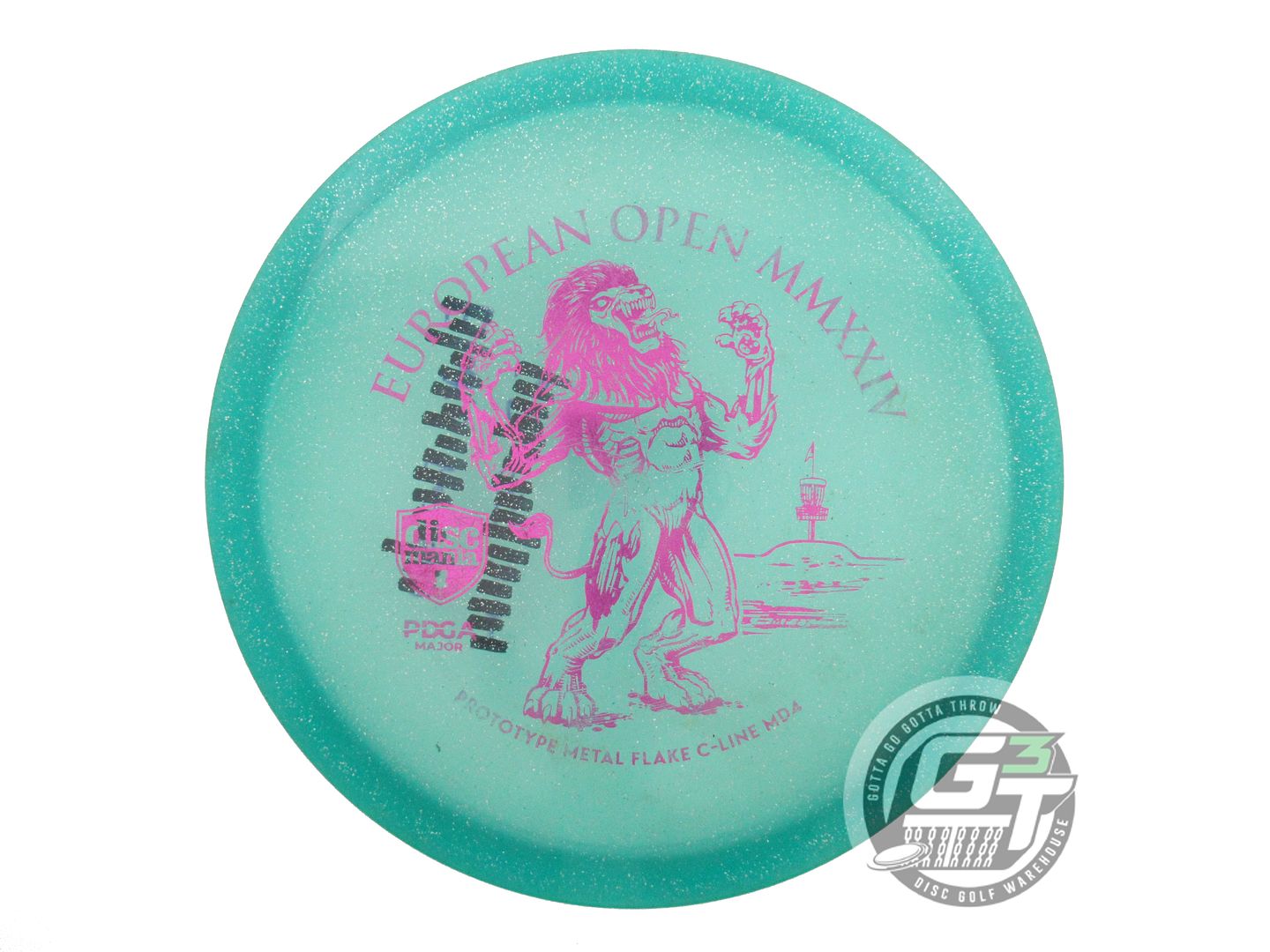 USED DiscMania PROTO Metal Flake C-Line MD4 177g Seafoam Midrange Golf Disc