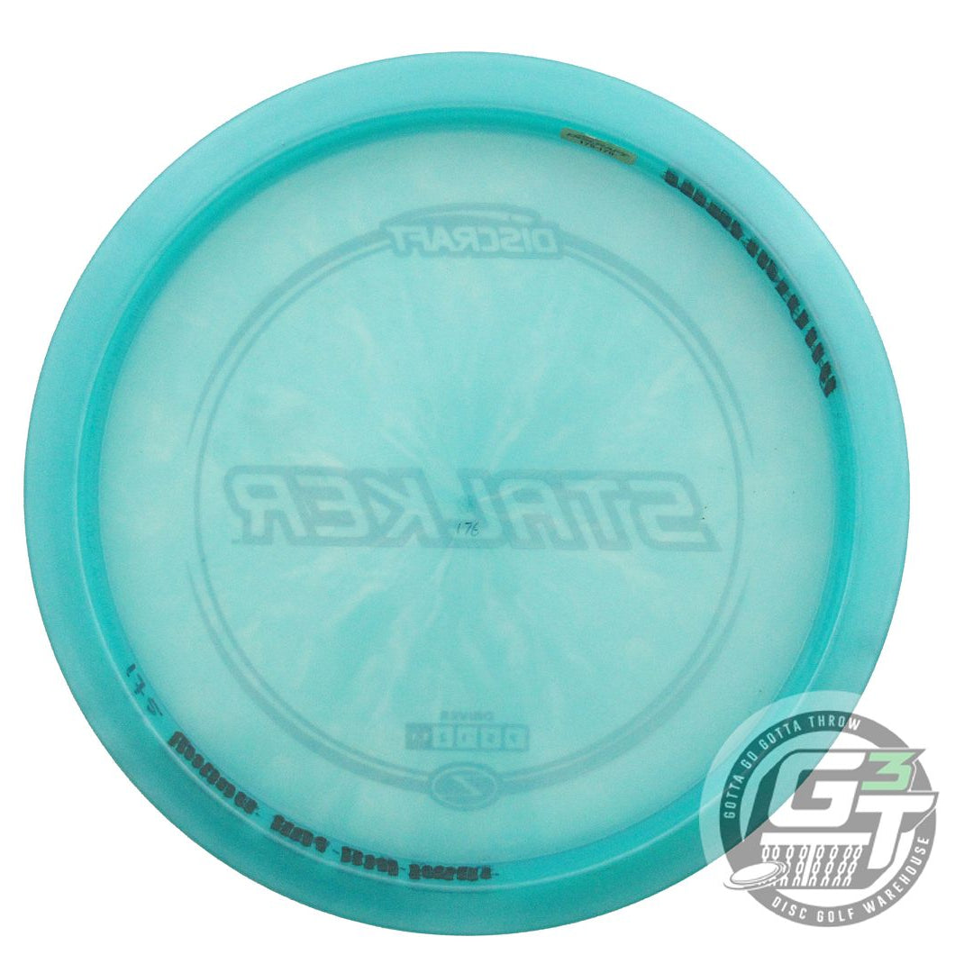 USED Discraft Z Stalker 175g Teal Blue Holo Foil Fairway Driver Golf Disc