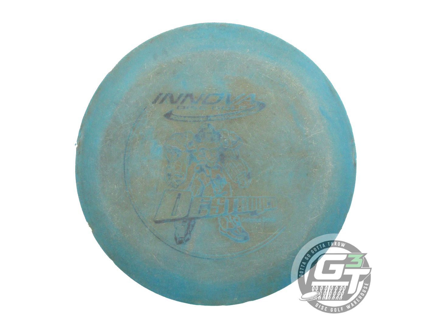 USED Innova DX Destroyer 168g Teal Blue Foil Distance Driver Golf Disc