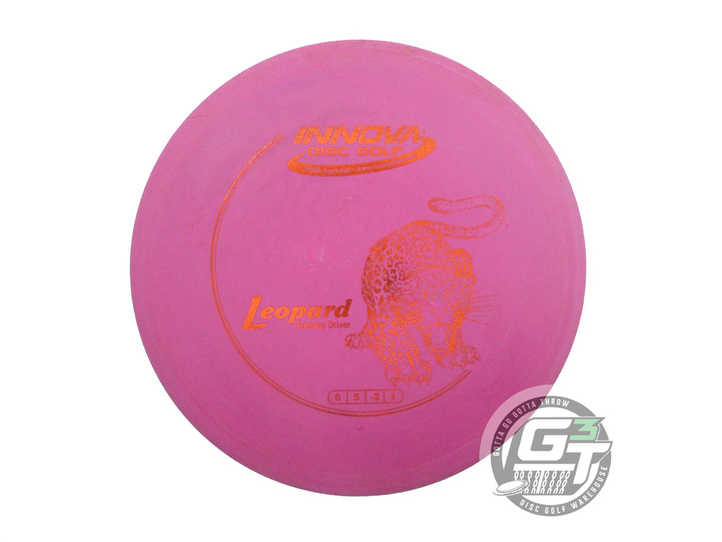 USED Innova DX Leopard 145g Magenta Orange Foil Fairway Driver Golf Disc